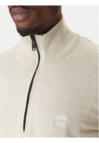 BOSS Sweter Kanobix 50527585 Beżowy Regular Fit. Kolor: beżowy. Materiał: bawełna #3