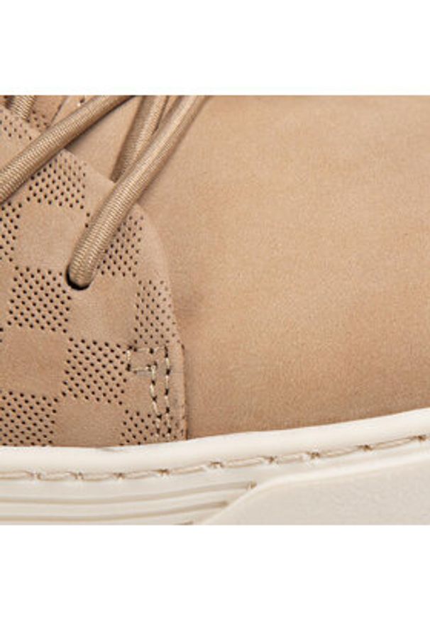 QUAZI Sneakersy QZ-13-04-000632 Brązowy. Kolor: brązowy. Materiał: skóra, nubuk