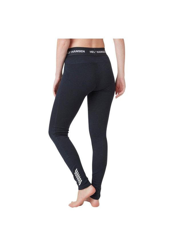 Legginsy damskie Helly Hansen lifa merino midweight. Kolor: niebieski