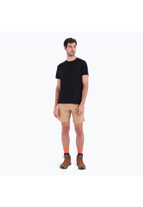 Icebreaker - Koszulka trekkingowa męska icebreaker Merino 150 Tech Lite III. Kolor: czarny. Materiał: wełna. Sport: turystyka piesza