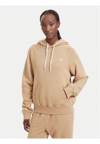 Polo Ralph Lauren Bluza 211971691504 Beżowy ciemny Regular Fit. Typ kołnierza: polo. Kolor: beżowy. Materiał: bawełna #1