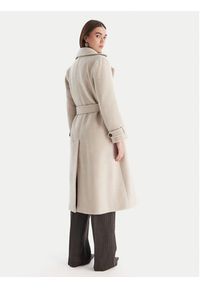 Marella Płaszcz wełniany Balcone 2523016112 Beżowy Regular Fit. Kolor: beżowy. Materiał: syntetyk #2