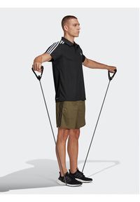 Adidas - adidas Polo Train Essentials Piqué 3-Stripes Training Polo Shirt IB8107 Czarny Regular Fit. Typ kołnierza: polo. Kolor: czarny. Materiał: syntetyk #3