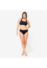 Decathlon - Stanik sportowy dla kobiet po mastektomii Jog kokoon+ (wyrób medyczny). Kolekcja: plus size. Kolor: czarny. Materiał: materiał. Sport: joga i pilates