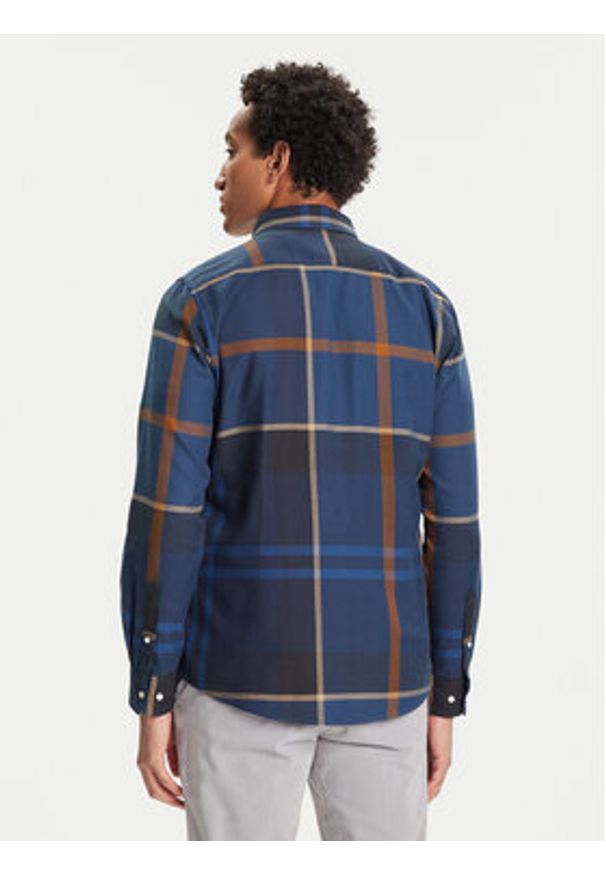 Barbour Koszula Dunoon MSH4980TN54 Granatowy Regular Fit. Kolor: niebieski. Materiał: bawełna