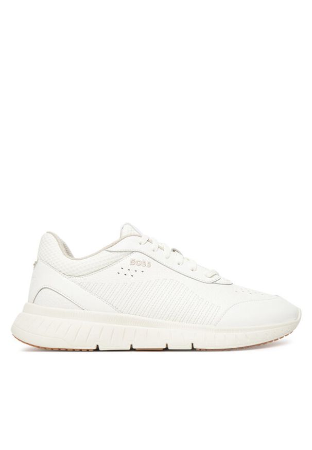 BOSS Sneakersy Titanis 50548718 Biały. Kolor: biały. Materiał: skóra
