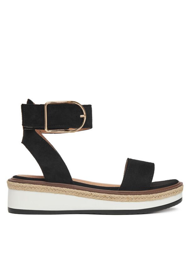 DeeZee Espadryle WS091-01 Czarny. Kolor: czarny. Materiał: materiał