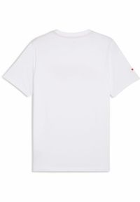 Puma - Męska koszulka F1® Essentials z logo PUMA White. Kolor: biały. Wzór: nadruk