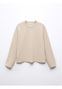 mango - Mango Bluza Pique 57096711 Beżowy Regular Fit. Kolor: beżowy. Materiał: syntetyk #3