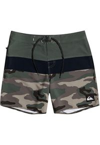 Spodenki kąpielowe dla dzieci Quiksilver Surfsilk Panel. Kolor: zielony. Materiał: poliester, elastan
