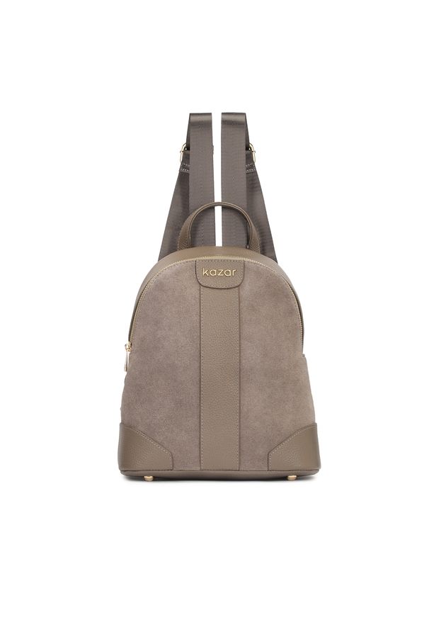 Kazar - Plecak damski z zamszu i skóry licowej. Materiał: skóra, zamsz. Styl: elegancki, klasyczny