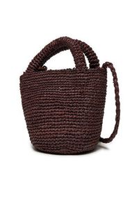 Manebi Torebka Handcrafted Raffia Summer Bag Mini V 7.4 AM Brązowy. Kolor: brązowy #2