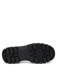 TOMMY HILFIGER - Tommy Hilfiger Trapery Lace-Up Bootie T3A5-34046-1695 D Czarny. Kolor: czarny. Materiał: skóra