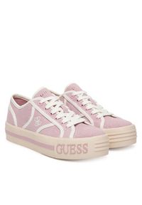 Guess Trampki FLPI2S FAL12 Różowy. Kolor: różowy. Materiał: materiał #2