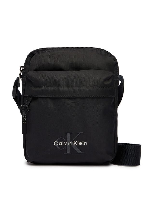 Calvin Klein Saszetka Bold Reporter LV04D3421G Czarny. Kolor: czarny. Materiał: materiał