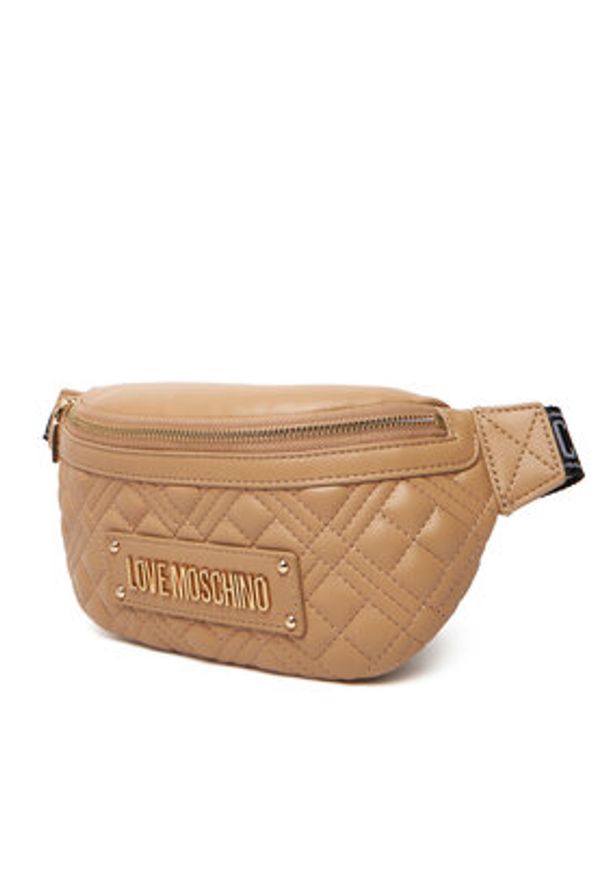 Love Moschino - LOVE MOSCHINO Saszetka nerka JC4003PP0NLA0104 Beżowy. Kolor: beżowy. Materiał: skóra