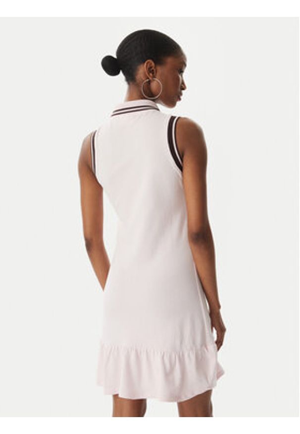 Juicy Couture Sukienka letnia Juicy Peplum JCGED126016 Różowy Regular Fit. Kolor: różowy. Materiał: bawełna. Sezon: lato