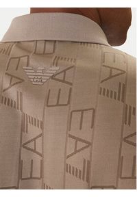 EA7 Emporio Armani Polo 7M001287 AF22277 Beżowy Regular Fit. Typ kołnierza: polo. Kolor: beżowy. Materiał: syntetyk #4
