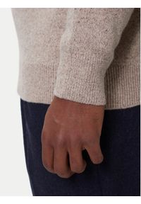 Barbour Sweter Essential Tisbury MKN0844ST51 Beżowy Regular Fit. Kolor: beżowy. Materiał: wełna #3