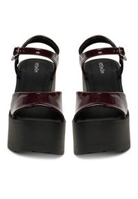 DeeZee Sandały ZB8358-1 Bordowy. Kolor: czerwony. Materiał: skóra #4