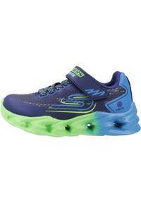 skechers - Adidasy Skechers Vortex 2.0 - Quantro, Dzieci. Zapięcie: rzepy. Kolor: niebieski. Materiał: materiał, syntetyk, tkanina. Szerokość cholewki: normalna. Sport: turystyka piesza