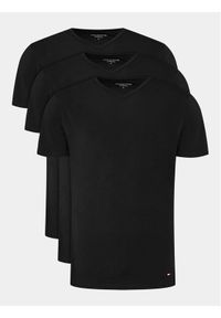 TOMMY HILFIGER - Tommy Hilfiger Komplet 3 t-shirtów UM0UM03137 Czarny Regular Fit. Kolor: czarny. Materiał: bawełna
