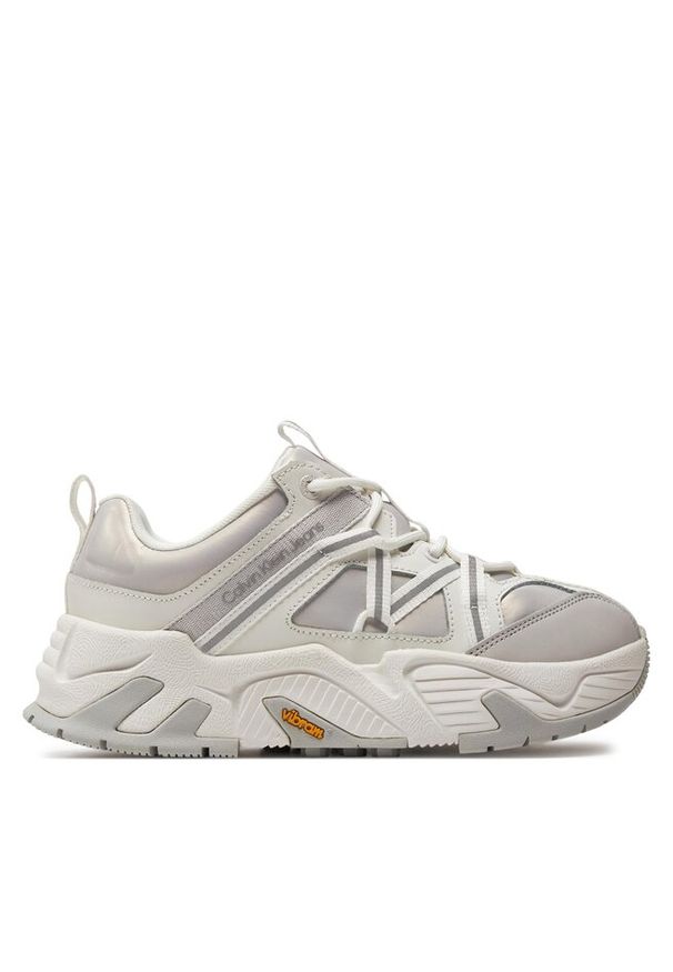 Sneakersy Calvin Klein Jeans. Kolor: biały. Sport: bieganie