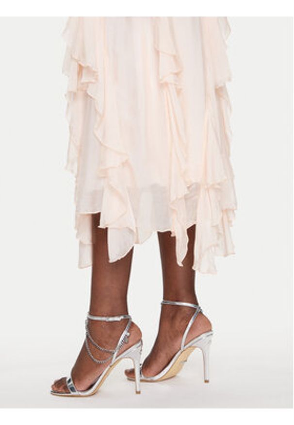 Dixie Sukienka letnia A207W022A Różowy Regular Fit. Kolor: różowy. Materiał: wiskoza, jedwab. Sezon: lato