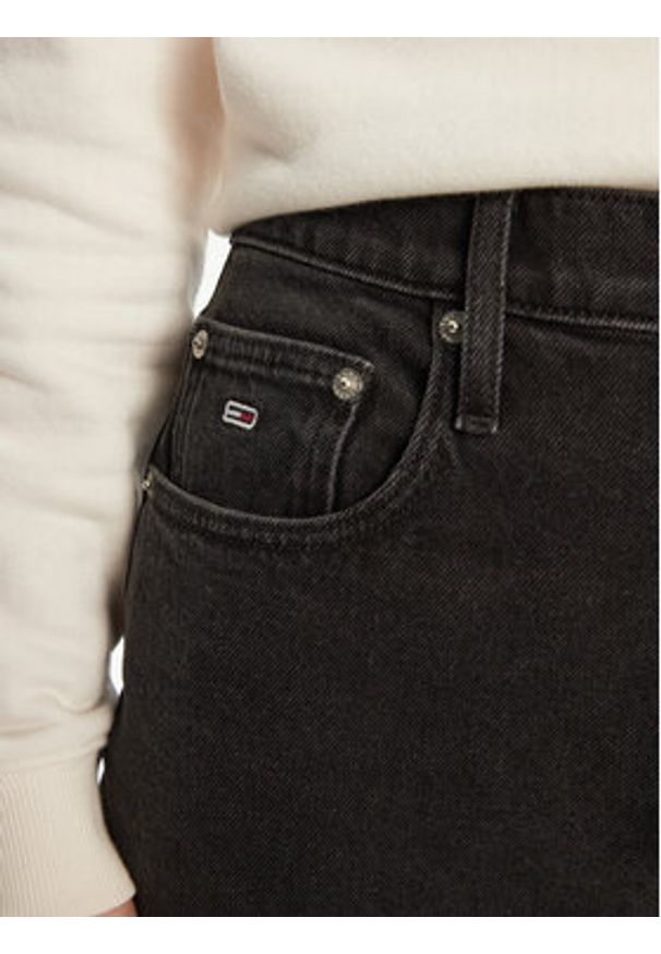 Tommy Jeans Jeansy DW0DW20369 Czarny Mom Fit. Kolor: czarny