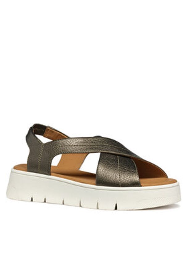 Geox Sandały D Dandra 40 D55SCA 0002N C3016 Zielony. Kolor: zielony. Materiał: skóra