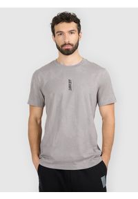 4f - 4F T-shirt regular z nadrukiem męski - szary M. Okazja: na co dzień. Kolor: szary. Wzór: nadruk. Styl: casual #2