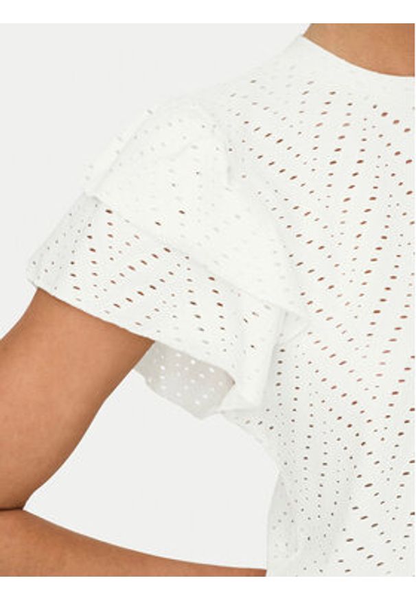 JDY Bluzka Carla 15351452 Biały Regular Fit. Kolor: biały. Materiał: syntetyk