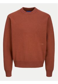 Jack & Jones Sweter Vesterbro 12261852 Brązowy Loose Fit. Kolor: brązowy. Materiał: syntetyk, wiskoza #7