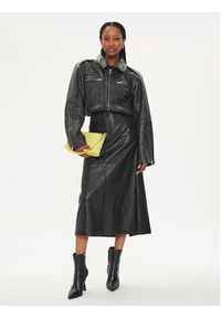 GESTUZ - Gestuz Kurtka skórzana Gemma 10908766 Czarny Relaxed Fit. Kolor: czarny. Materiał: skóra #8