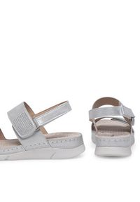 Clara Barson Sandały WS040801-01 Srebrny. Kolor: srebrny. Materiał: syntetyk, skóra #4