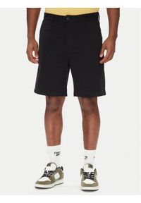 DC Szorty materiałowe Worker Relaxed ADYWS03087 Czarny Regular Fit. Kolor: czarny. Materiał: bawełna