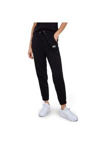 Spodnie dresowe damskie Alpha Industries Basic Jogger SL 11605103 - czarne. Kolor: czarny. Materiał: dresówka. Wzór: aplikacja #1