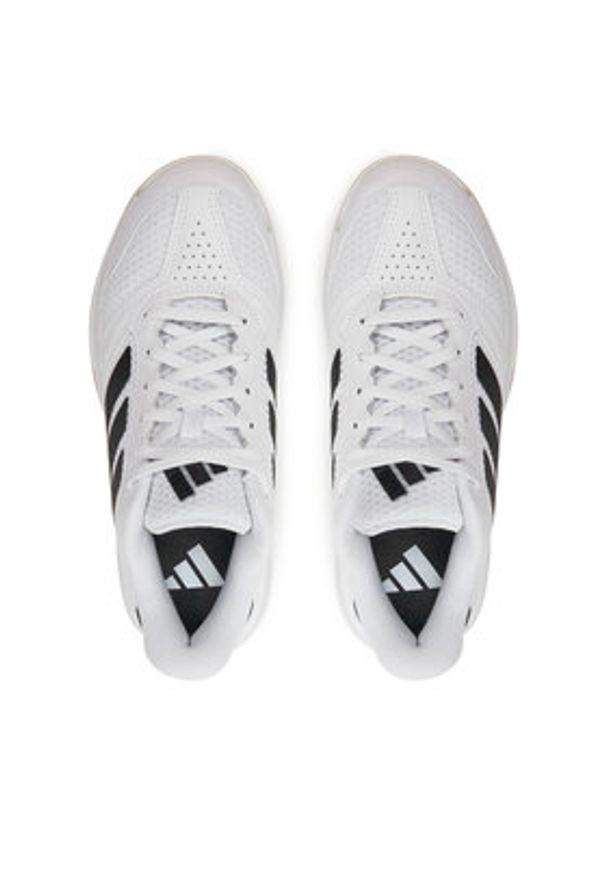 Adidas - adidas Buty halowe Ligra 8 Indoor Shoes IH8118 Biały. Kolor: biały. Materiał: materiał