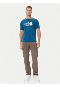 The North Face T-Shirt Easy NF0A8A6C Niebieski Regular Fit. Kolor: niebieski. Materiał: bawełna #4