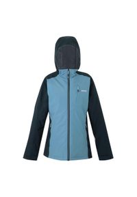 Regatta - Highton Stretch IV Damska wodoodporna ocieplana kurtka turystyczna. Kolor: niebieski, szary, wielokolorowy. Sport: outdoor, turystyka piesza #1