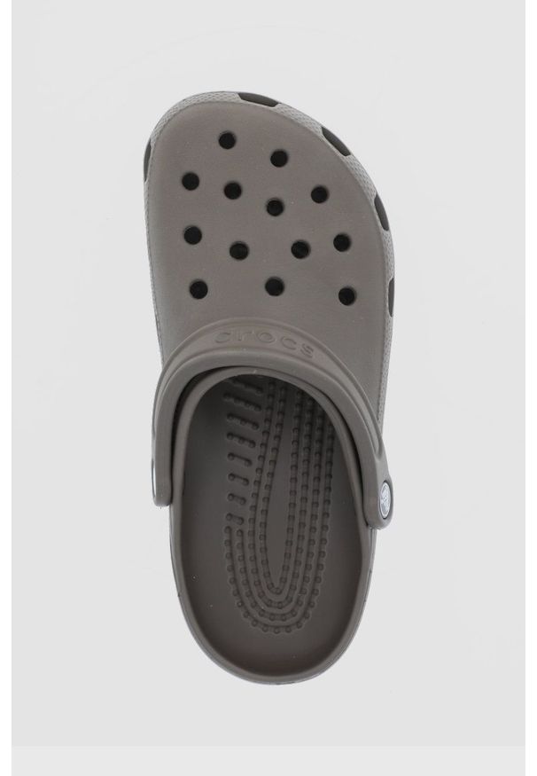 Crocs - Klapki. Nosek buta: okrągły. Kolor: brązowy. Materiał: guma