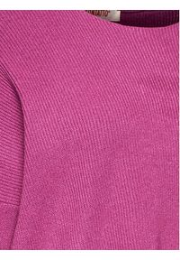Kontatto Sweter 3M7760 Różowy Relaxed Fit. Kolor: różowy. Materiał: wiskoza