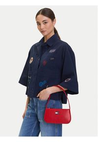 Tommy Jeans Torebka Tjw Ess Must Shoulder Bag AW0AW16966 Czerwony. Kolor: czerwony. Materiał: skórzane #4