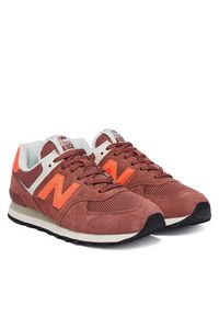 New Balance Sneakersy U5747FE Bordowy. Kolor: czerwony. Materiał: zamsz, skóra #5
