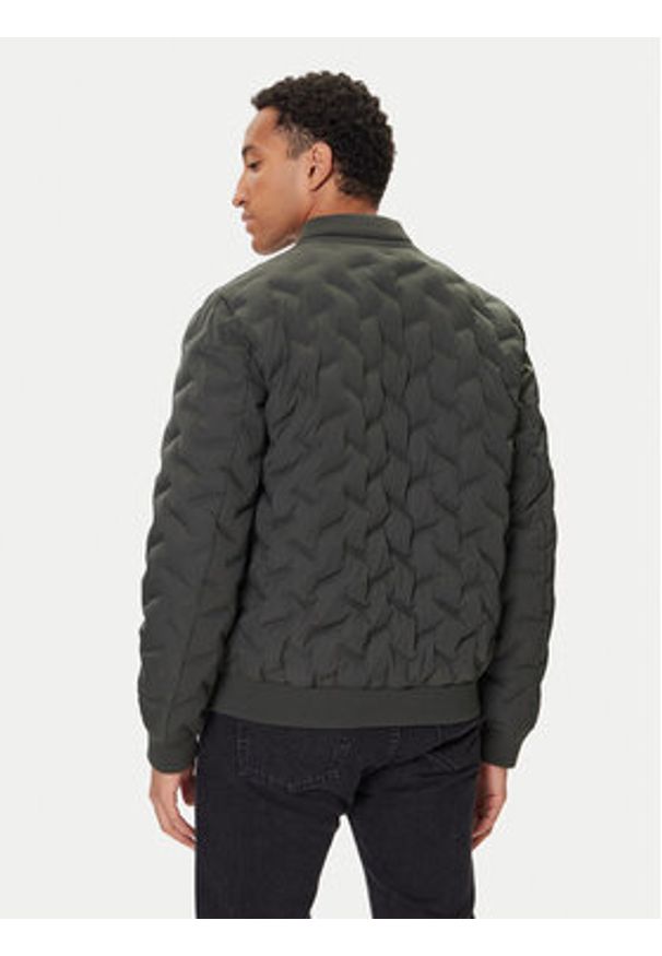 Geox Kurtka bomber Spherica M5628R T3271 F3251 Szary Regular Fit. Kolor: szary. Materiał: syntetyk