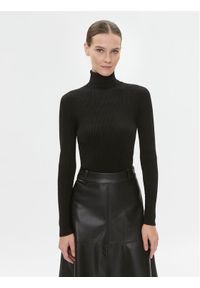 Bruuns Bazaar Sweter Anemones Batildas BBW3518 Czarny Regular Fit. Kolor: czarny. Materiał: wiskoza #1