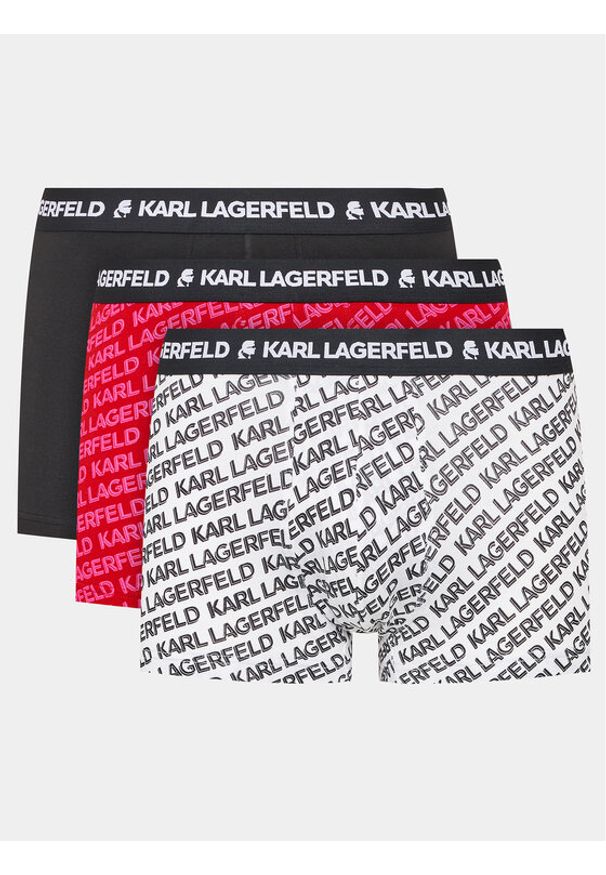 Karl Lagerfeld - Komplet 3 par bokserek KARL LAGERFELD. Materiał: bawełna. Wzór: kolorowy