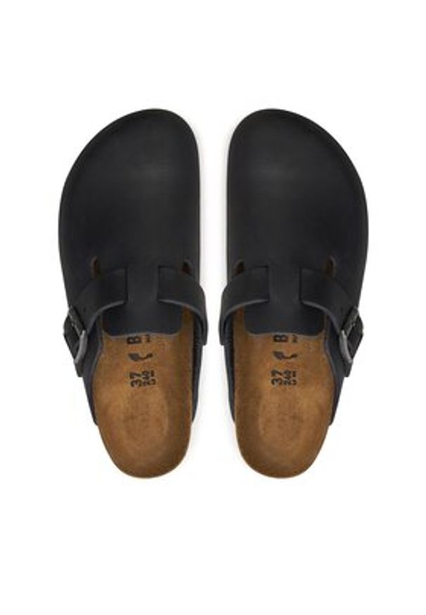Birkenstock Klapki Boston Bs 0059463 Czarny. Kolor: czarny. Materiał: skóra