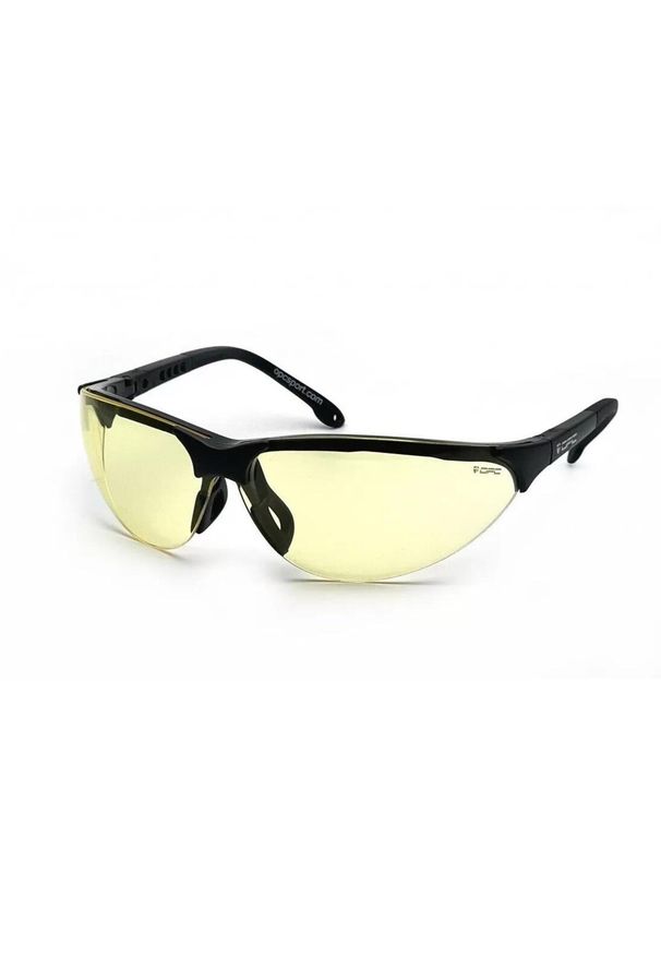 Okulary ochronne OPC Hawk Matt Black Yellow + Etui. Kolor: wielokolorowy, czarny, żółty