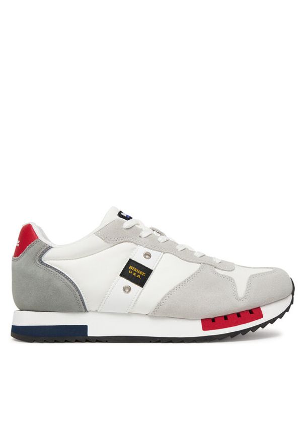 Blauer Sneakersy S6QUEENS01/MES Biały. Kolor: biały. Materiał: skóra, zamsz